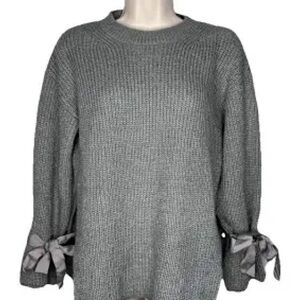All Row Oversized Grey Sweater